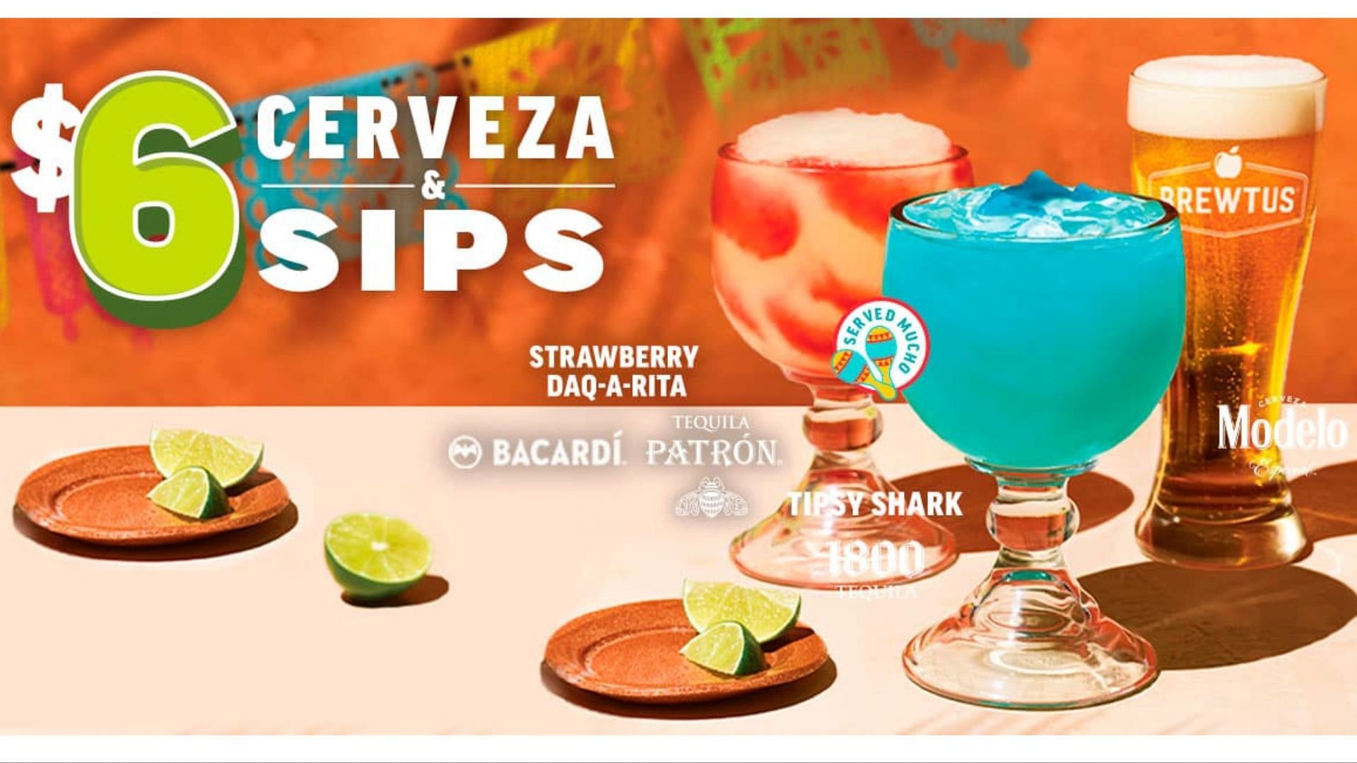 The $6 Creveza & Sips line-up hits participating locations starting April 3 (Image via Applebee’s)
